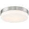 Access Lighting Roma, LED Flush Mount, Brushed Steel Finish, Opal Glass 20826LEDD-BS/OPL - alternate 2